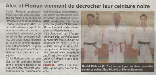 Article del'Echo d'Ancenis du 2 avril 2015